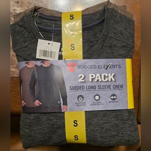 Rugged Elements Men’s Sueded Long Sleeve Crew - 2 Pack